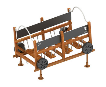 Überbrückungswagen Waggon Grüner Zug