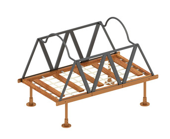 Kletterbrücke Waggon Grüner Zug
