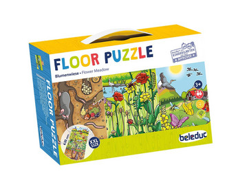 beleduc Bodenpuzzle Entdecke die Blumenwiese