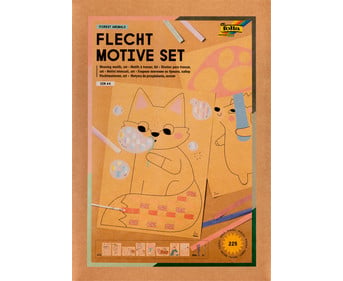 folia Flechtmotive Bastelset Forest animals 225 Teile