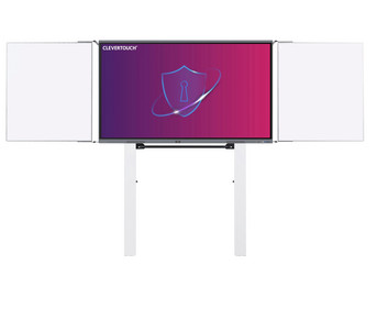 Clevertouch® Pro Series 3 mit Pylonen Höhenverstellung und Tafelflügel
