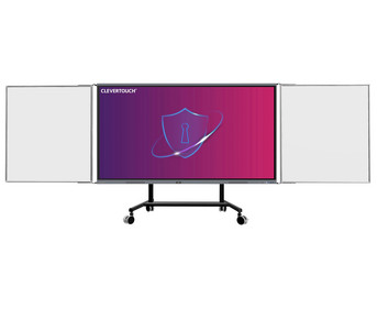 Clevertouch® Pro Series 3 mit mobiler elektr Höhenverstellung und Tafelflügel