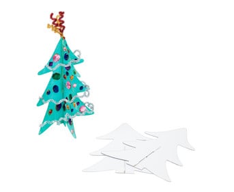 Papptannenbaum zum Aufstellen 12 Stück