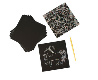 Kratzpapier holografisch 15 x15 cm 50 Blatt