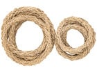 Rattan Bastelkranz gewickelt 6 Stück