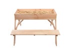 Esschert Design Kinder Picknicktisch mit Sandkasten
