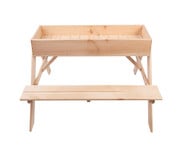 Esschert Design Kinder Picknicktisch mit Sandkasten 3
