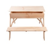Esschert Design Kinder Picknicktisch mit Sandkasten 5