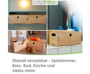 clipfritz Aufbewahrungsbox BOBBY mit Deckel 2 teilig 7