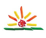 Sensorik Bastelnudeln bunt 450 g 5