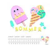 folia Bastelkalender quadratisch blanko 3 Stück 2
