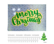 folia Bastelkalender quadratisch blanko 3 Stück 3