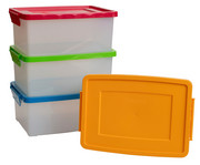 Betzold Aufbewahrungsbox 16 x 39 5 x 27 5 cm weiss transparent Grundfarben 1