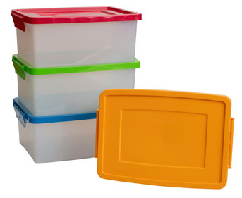 Betzold Aufbewahrungsbox 16 x 39 5 x 27 5 cm weiss transparent Grundfarben