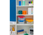 Betzold Aufbewahrungsbox 16 x 39 5 x 27 5 cm weiss transparent Grundfarben 3