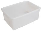 Betzold Aufbewahrungsbox 16 x 39 5 x 27 5 cm weiss transparent ohne Deckel