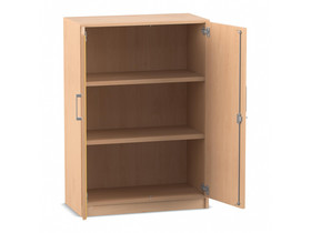 Flexeo® Drehtüren-Schrank, 3 Fächer = 3 Ordnerhöhen