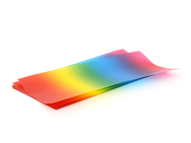 25 Blatt Regenbogen, transparenter Regenbogen