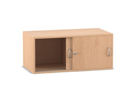 Flexeo® Aufsatzschrank, 2 Fächer, Schiebetüren, Breite 94,4 cm