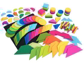 Filzlegespiel Tangram, 196-teilig