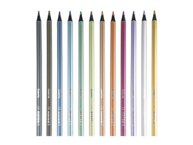 Kores® Dreikant-Buntstifte Kolores Metallic Style, 12 Stück