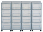 Flexeo® Container System 4 Reihen 16 grosse Boxen