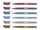 Kores® Fasermaler Style Brush Marker Metallic 6 Stück