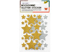 folia Moosgummi Glitzer Sticker Sterne 100 Stück