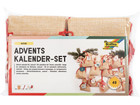 folia Adventskalender Set in Juteoptik 49 teilig