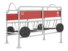 Überbrückungswagen Waggon Roter Zug