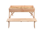 Esschert Design Kinder Picknicktisch mit Sandkasten