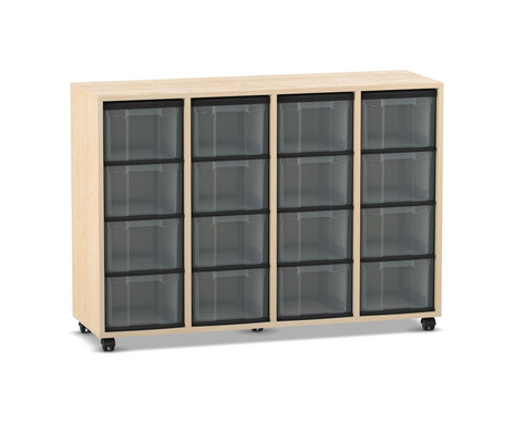 Flexeo® Regal 4 Reihen 16 grosse Boxen