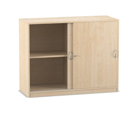 Flexeo® Schiebetürenschrank 4 Fächer Mittelwand Breite 126 4 cm
