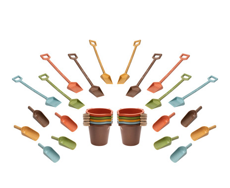 Betzold Sandspielset aus biobasiertem treeNside Material 30 tlg