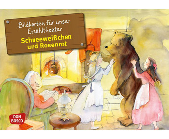 Schneeweisschen und Rosenrot Kamishibai Bildkartenset
