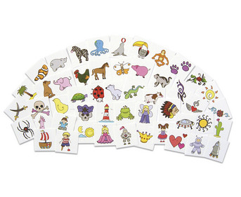 Tattoo Set 50 Tattoos für Jungen und Mädchen