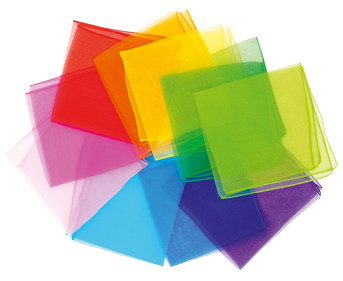 Betzold Sport Chiffon Tücher in 10 Farben 10 Stück