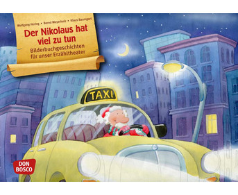 Der Nikolaus hat viel zu tun Kamishibai Bildkartenset