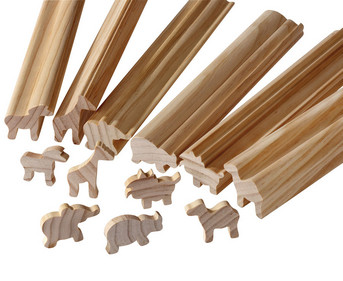Holzstangen zum Selbstabsägen