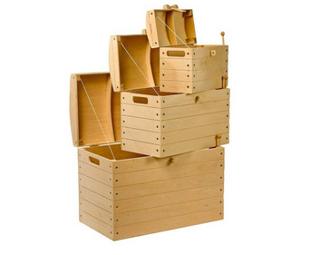Holz Piratenkiste 3er Set