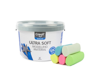 U3 Modellier Knete im Eimer Ultra soft 5 Farben