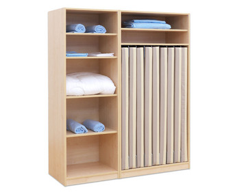 Flexeo® Liegepolsterschrank für 9 Liegepolster 7 Fächer