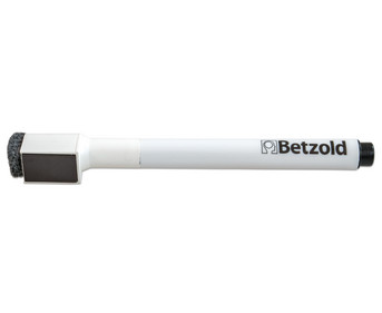 Betzold Folienstift schwarz mit Löschfilz und Magnet