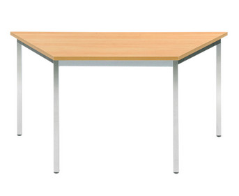 Vielzweck Trapez Tisch 140 x 70 x 70 mit runden Tischbeinen