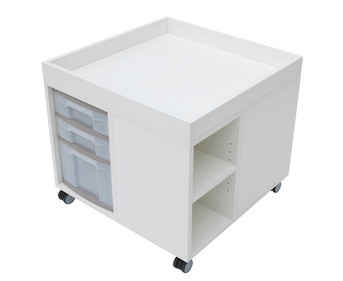 Betzold Materialwagen mit Aufkantung quadratisch