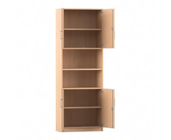 Flexeo® Kombi Schrank unten und oben Drehtüren = 6 Ordnerhöhen