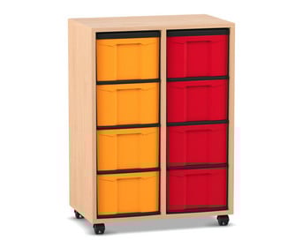 Flexeo® Regal 2 Reihen 8 grosse Boxen