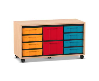 Flexeo® Regal 3 Reihen 2 grosse Boxen 8 kleine Boxen