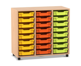 Flexeo® Regal PRO 3 Reihen 24 Boxen Gr S