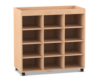 Flexeo® Regal PRO 3 Reihen 12 Fächer Aufkantung